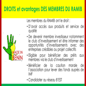 Cotisation de membre