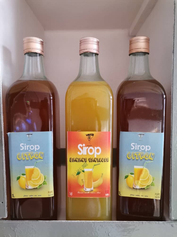 Sirop (citron, banane vanille)