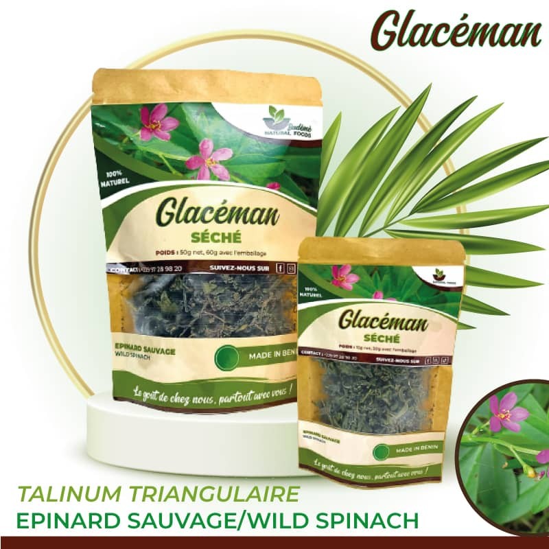 GLACÉMAN SÉCHÉ : (60=1500f; 20g= 600f)