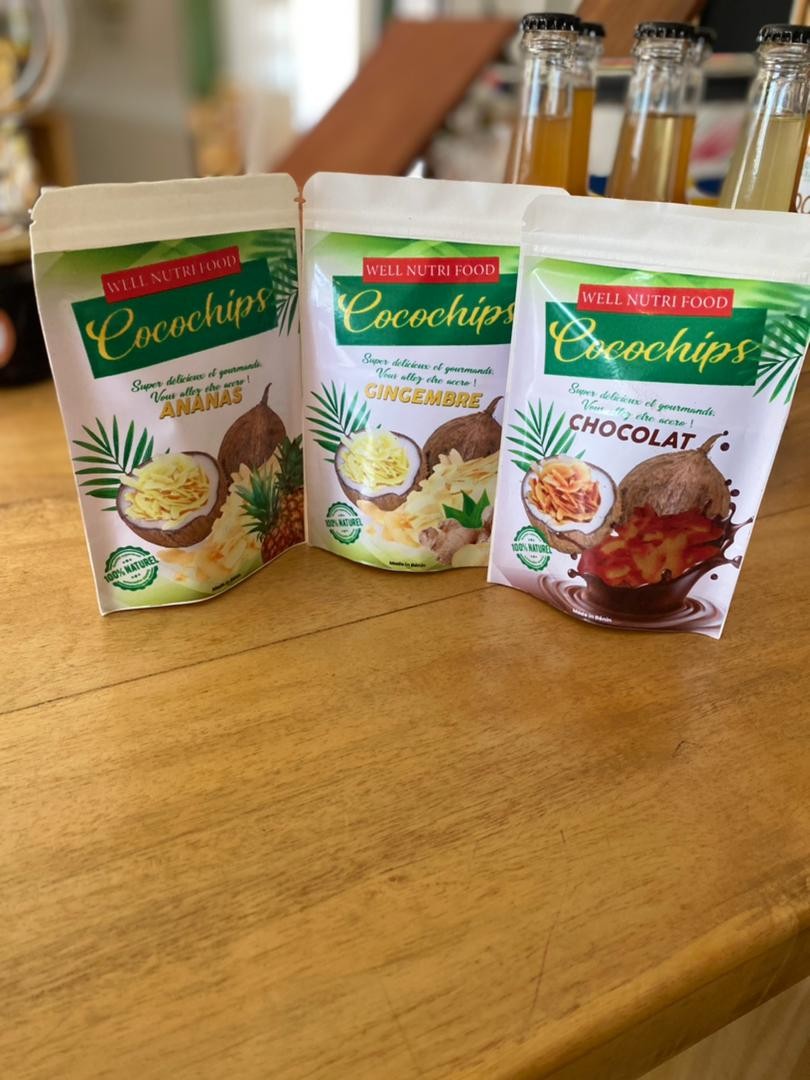 chips de coco
