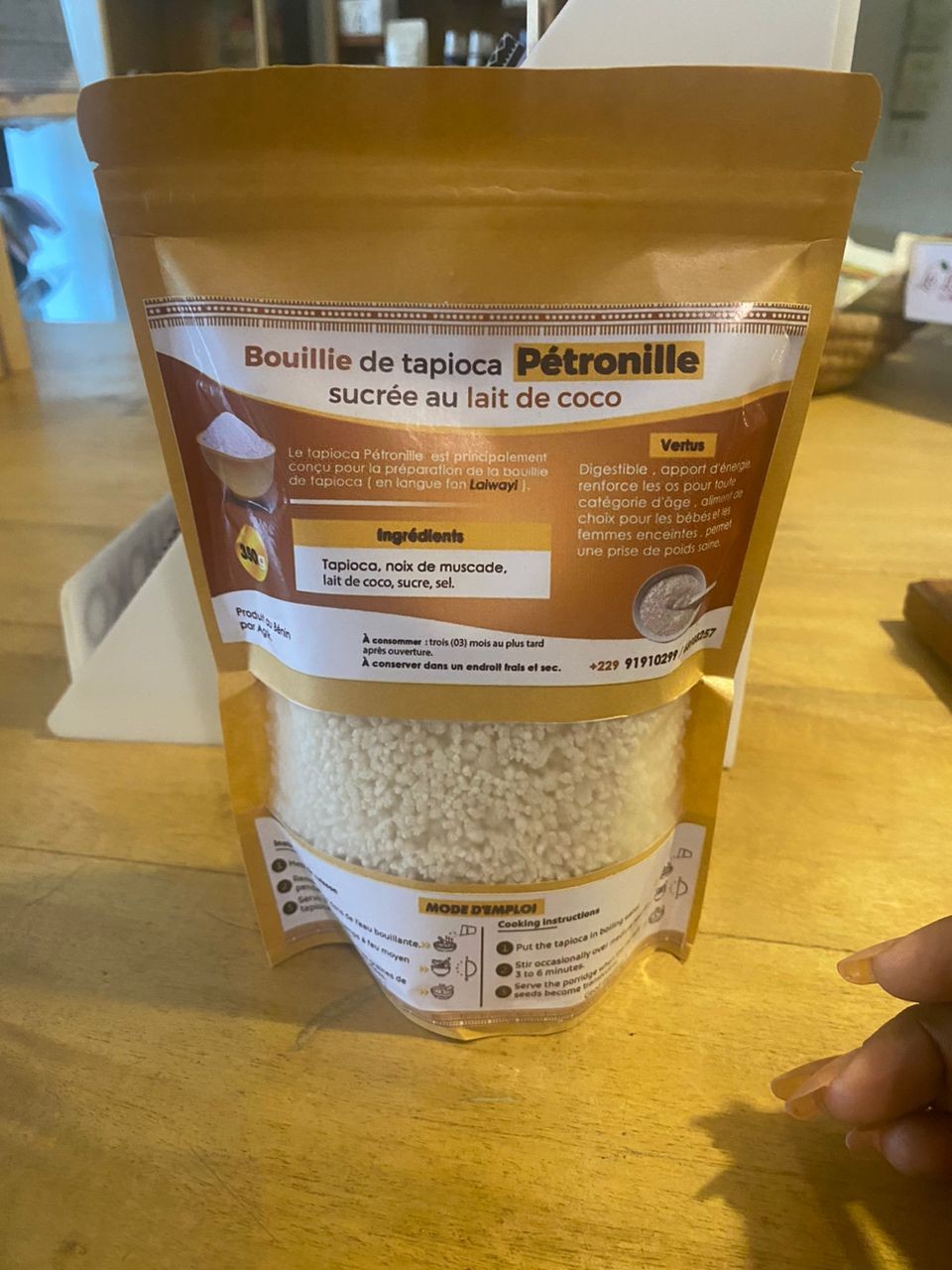 bouillile de tapioca