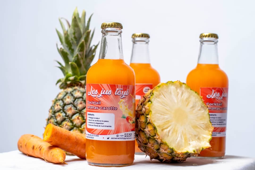 Jus de carotte ananas
